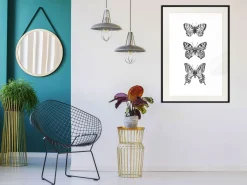Poster 'Three Butterflies'