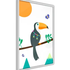 Poster 'Toucan And Butterflies'