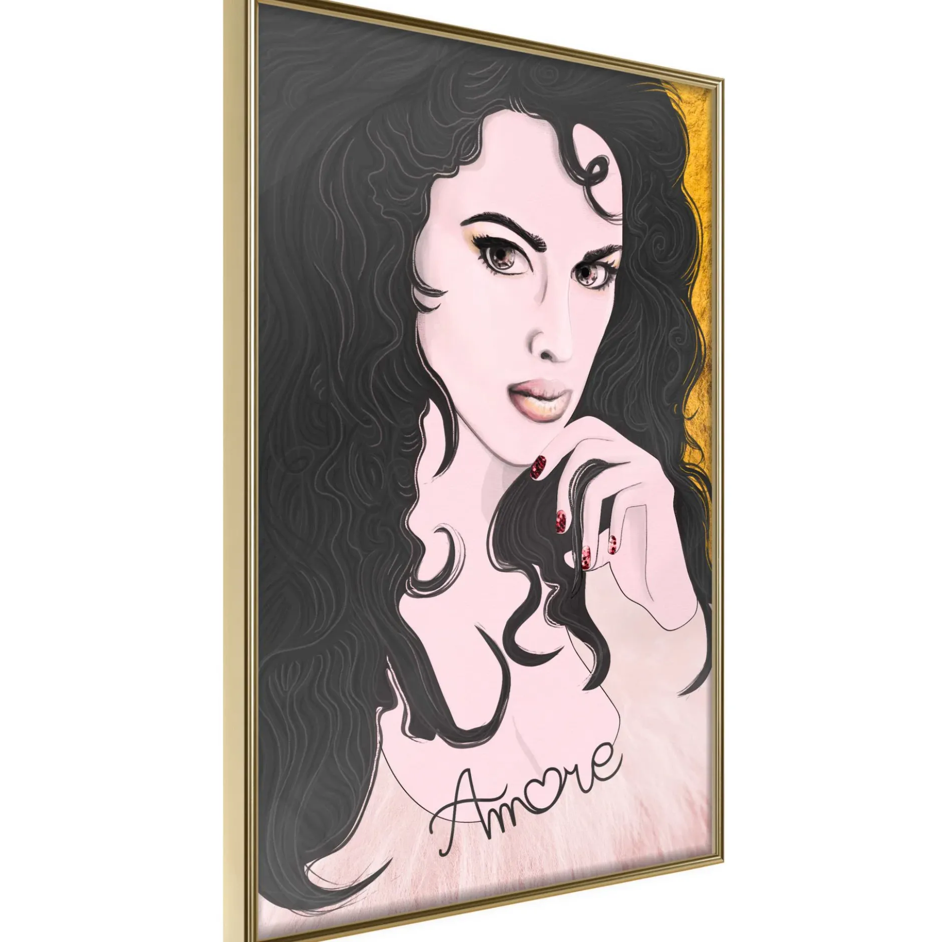 Poster 'Tumbling Curls'
