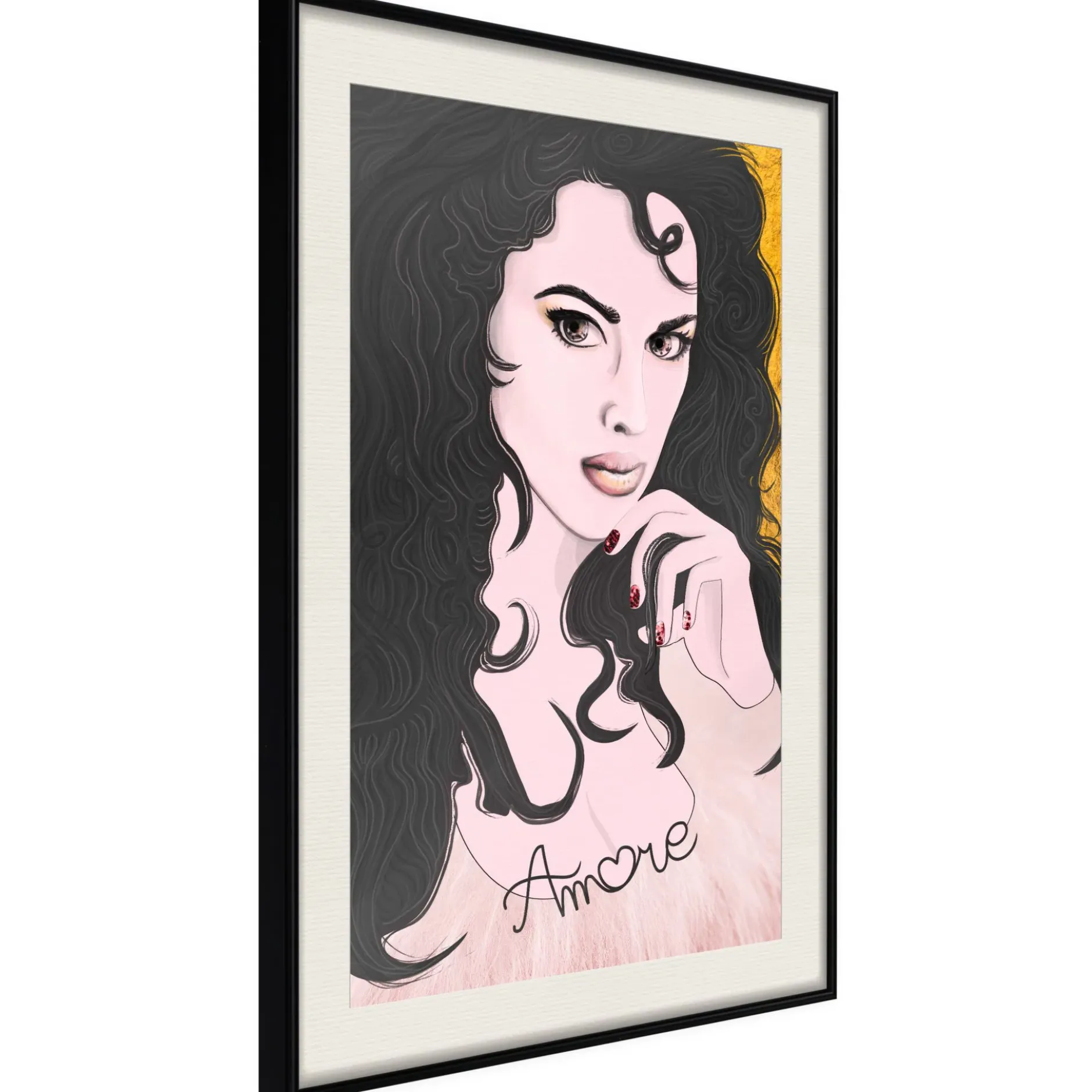 Poster 'Tumbling Curls'
