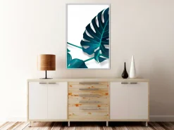 Poster 'Turquoise Monstera I'
