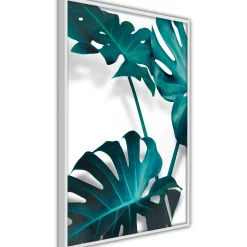 Poster 'Turquoise Monstera II'