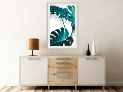 Poster 'Turquoise Monstera II'