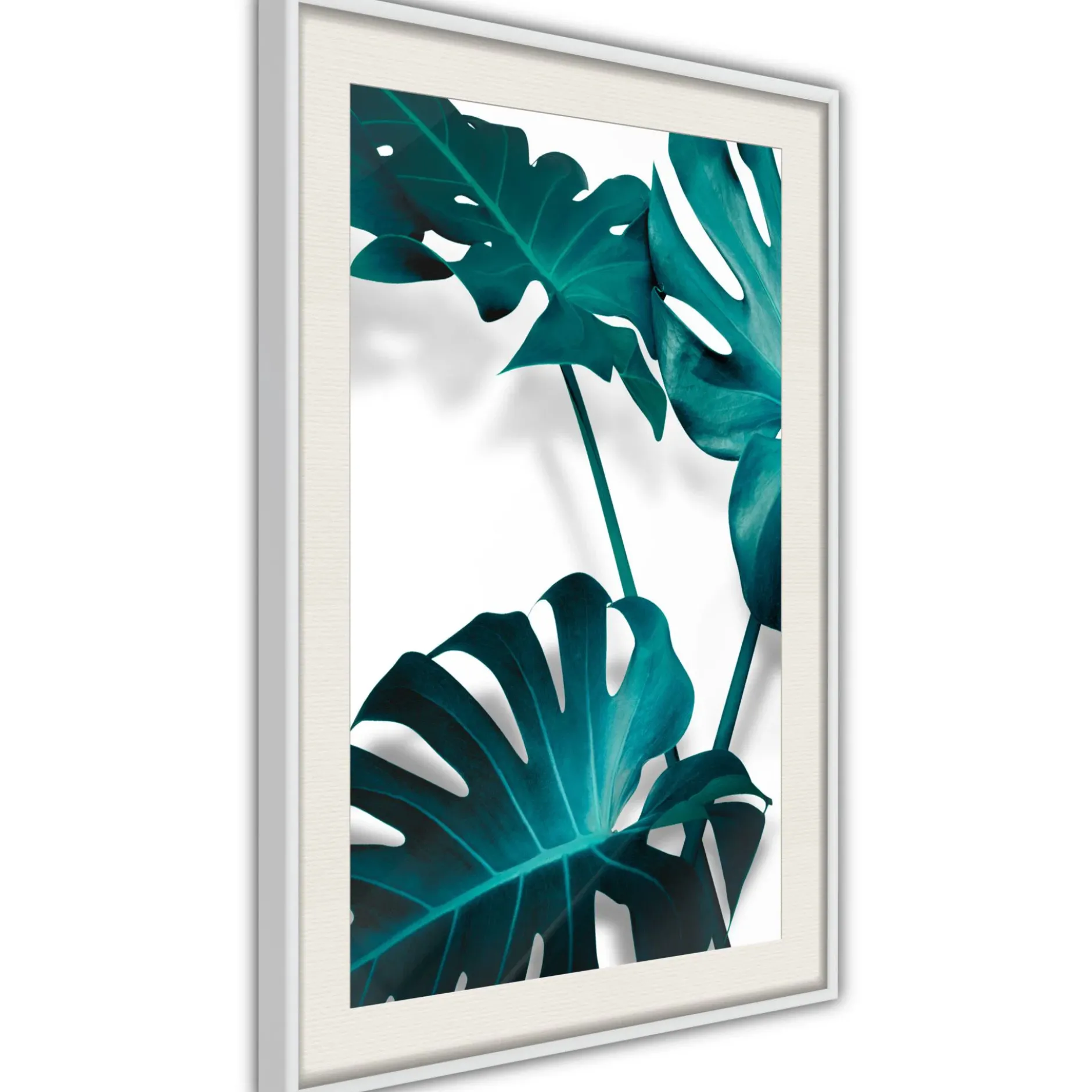 Poster 'Turquoise Monstera II'