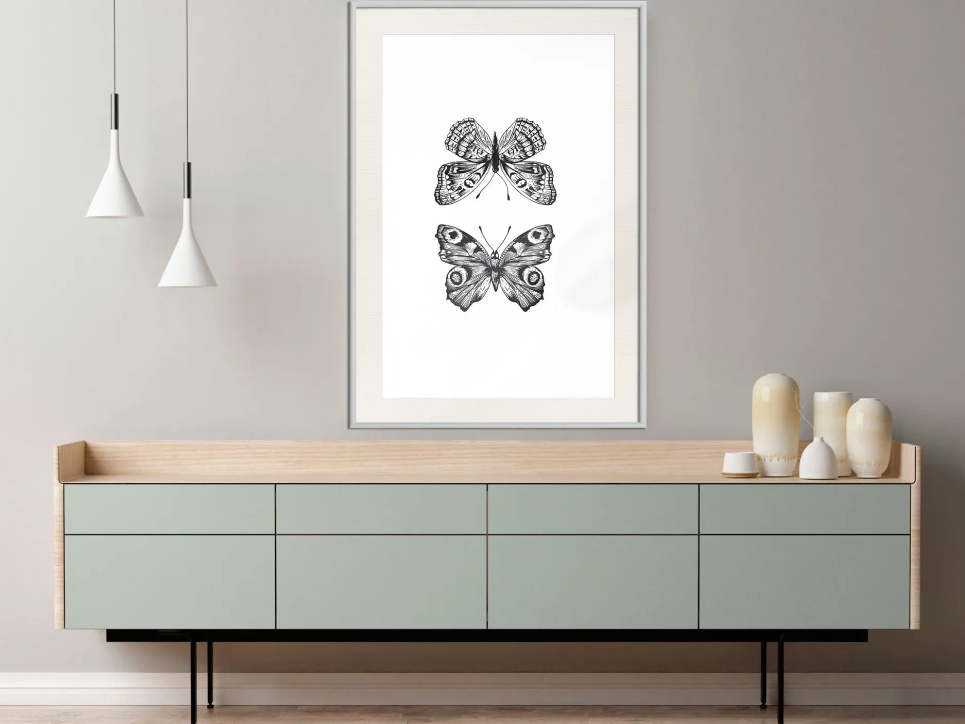 Poster 'Two Butterflies'