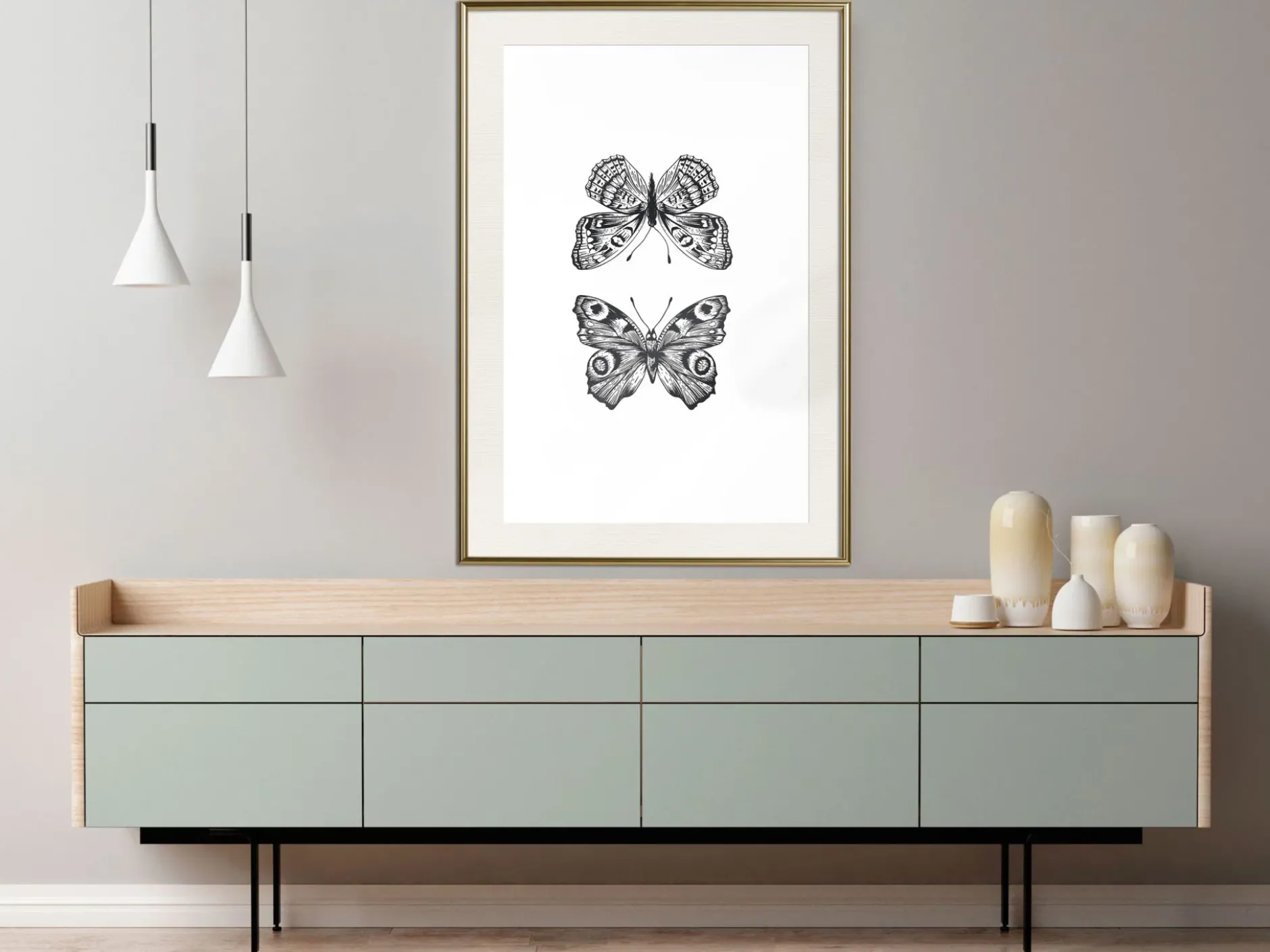 Poster 'Two Butterflies'