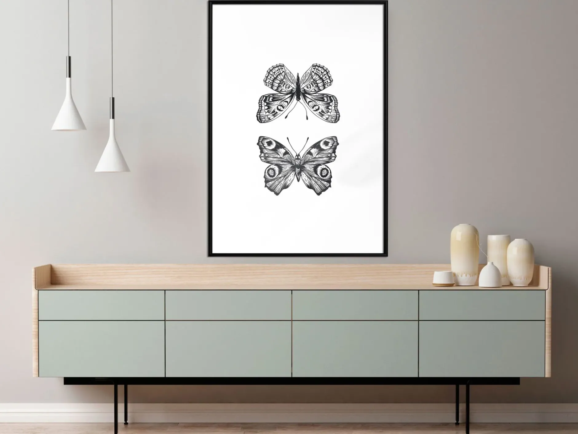 Poster 'Two Butterflies'