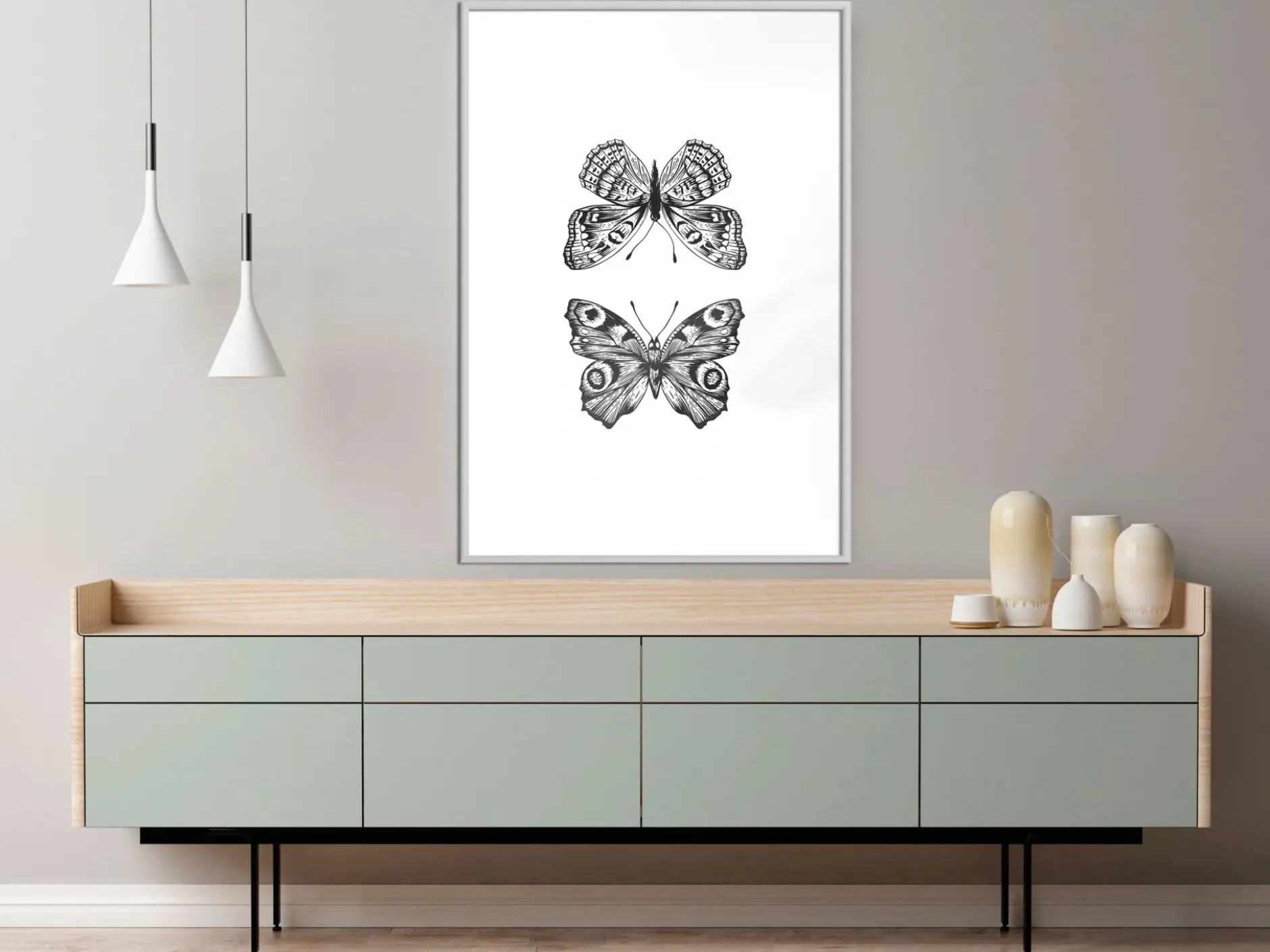 Poster 'Two Butterflies'