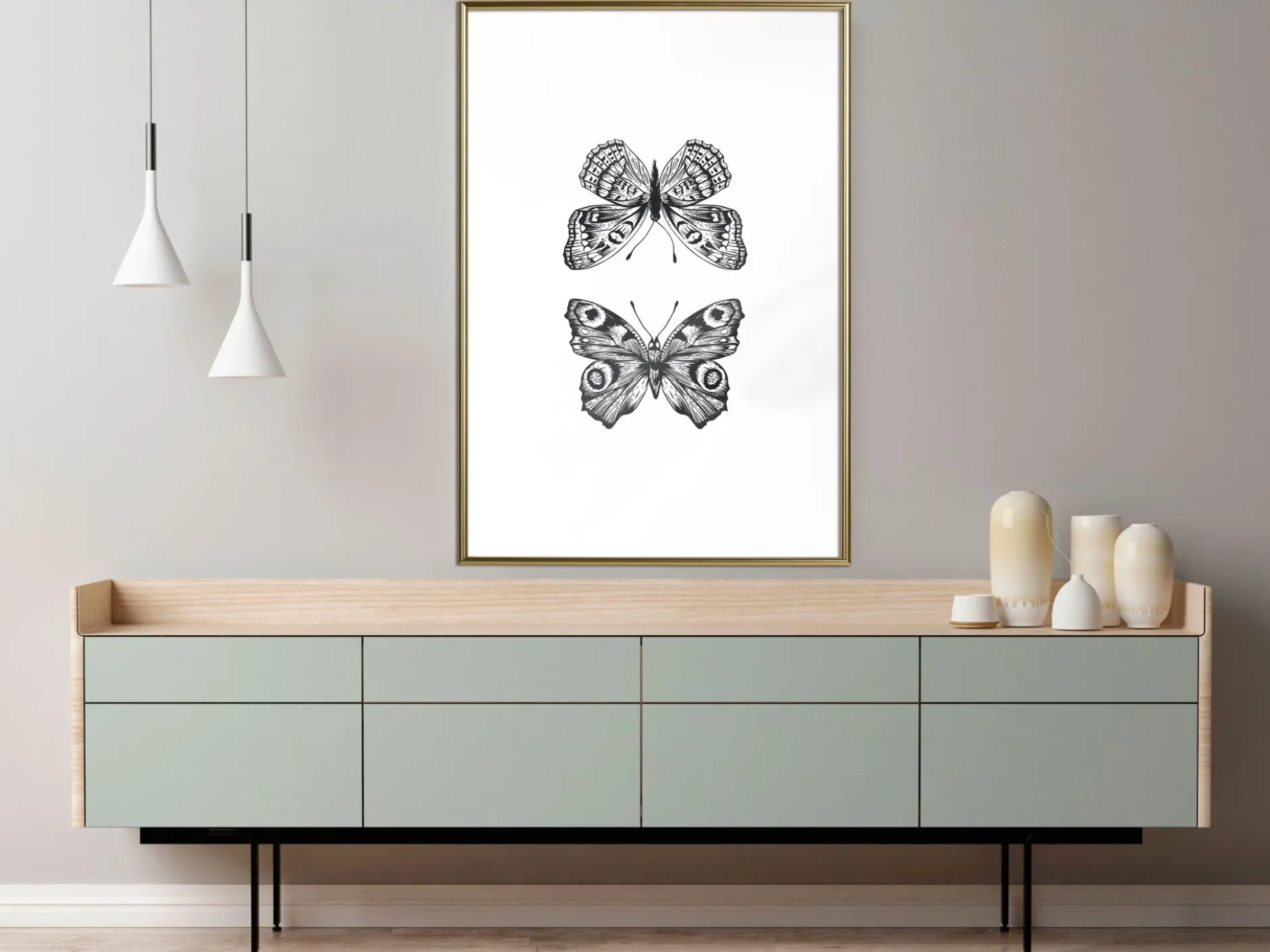 Poster 'Two Butterflies'