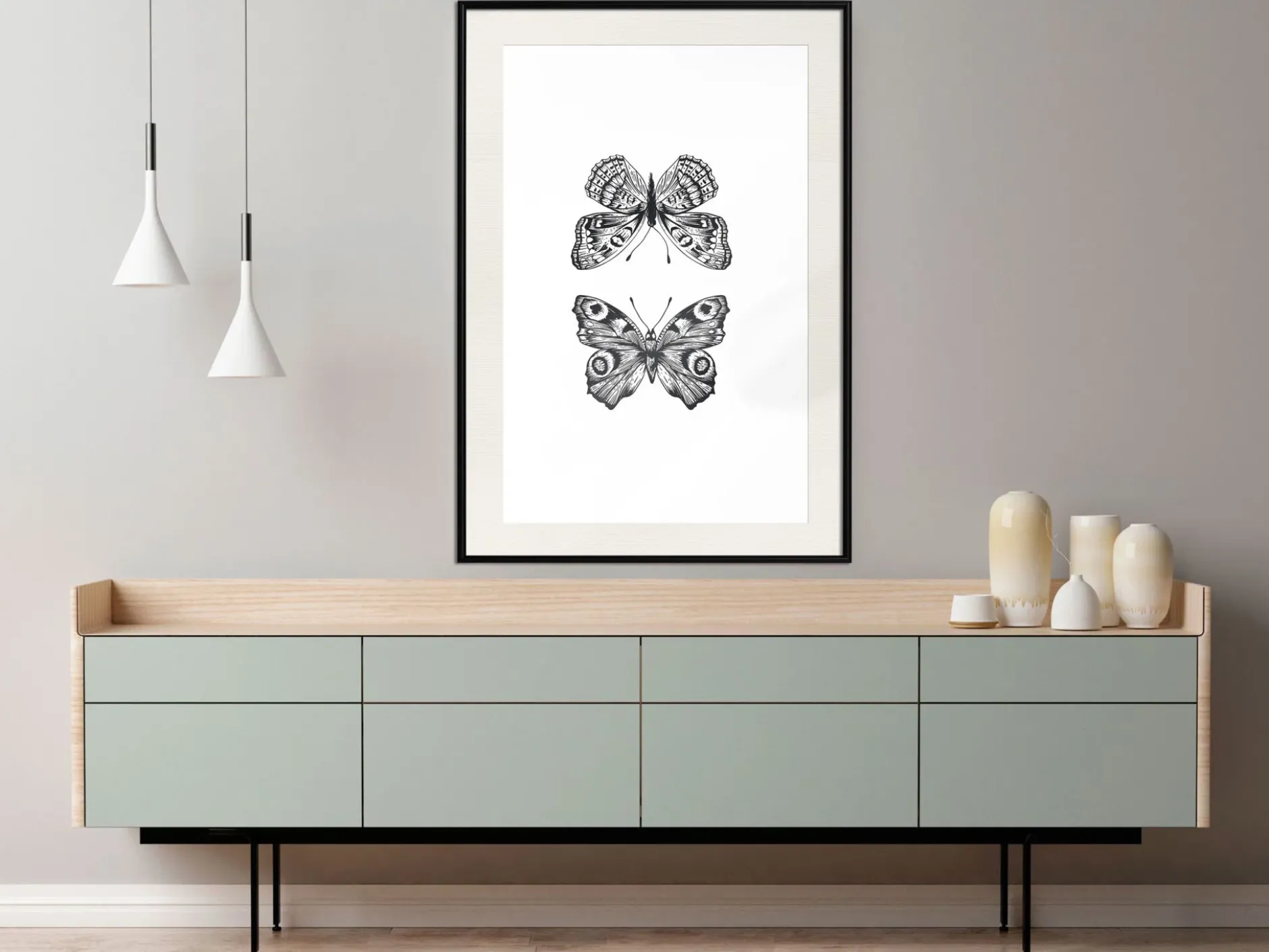Poster 'Two Butterflies'