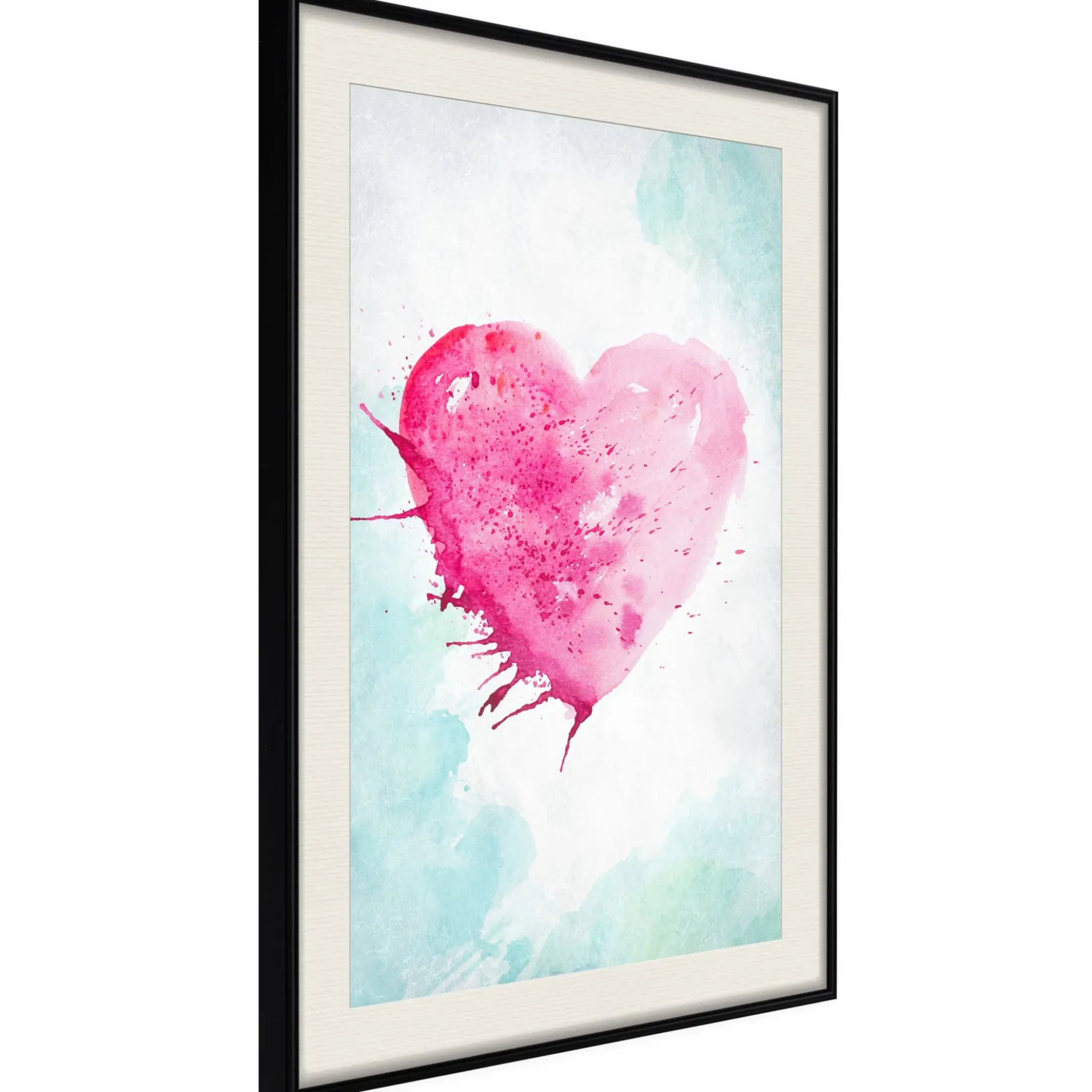 Poster 'Watercolour Heart'
