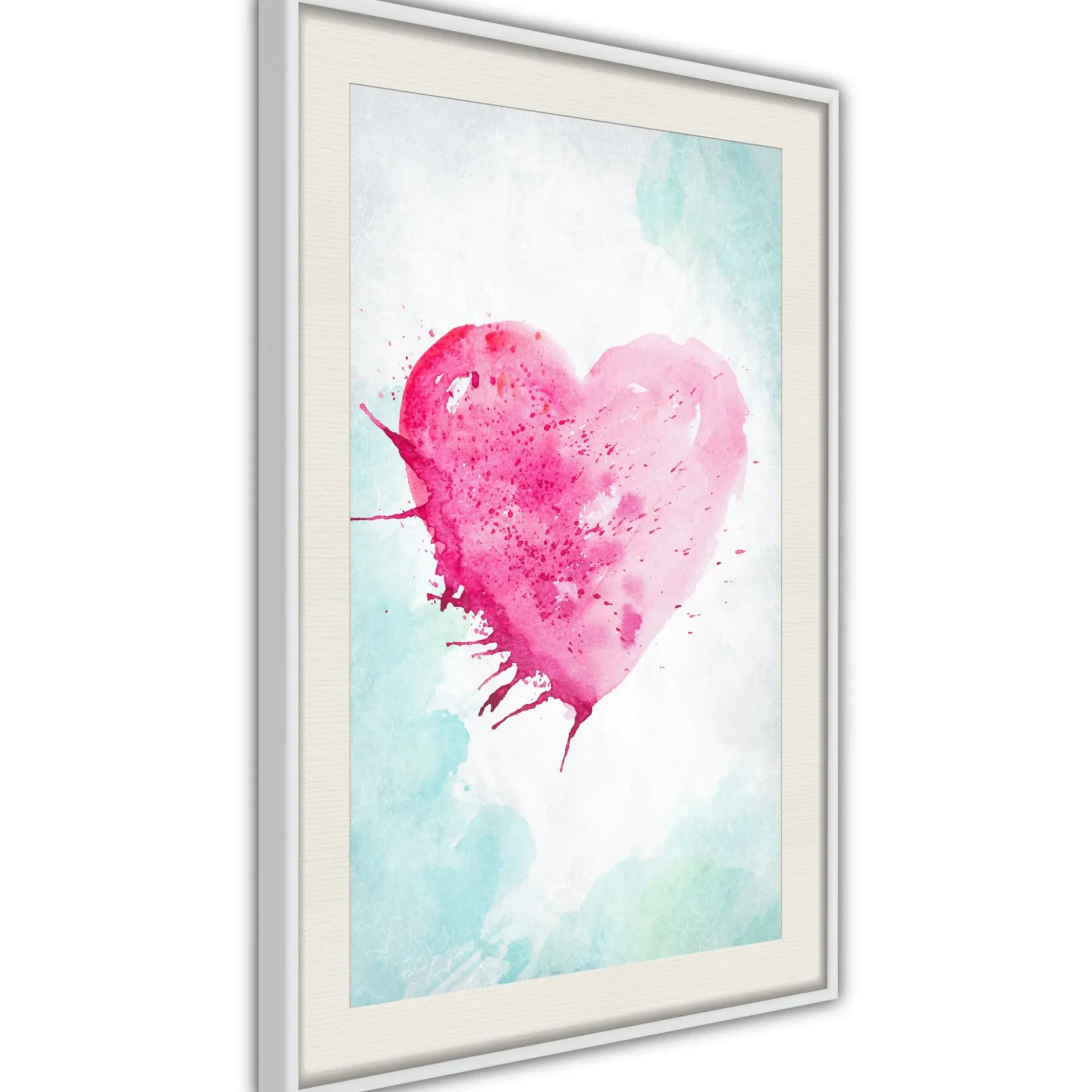 Poster 'Watercolour Heart'