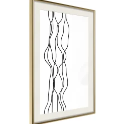 Poster 'Wavy Lines'