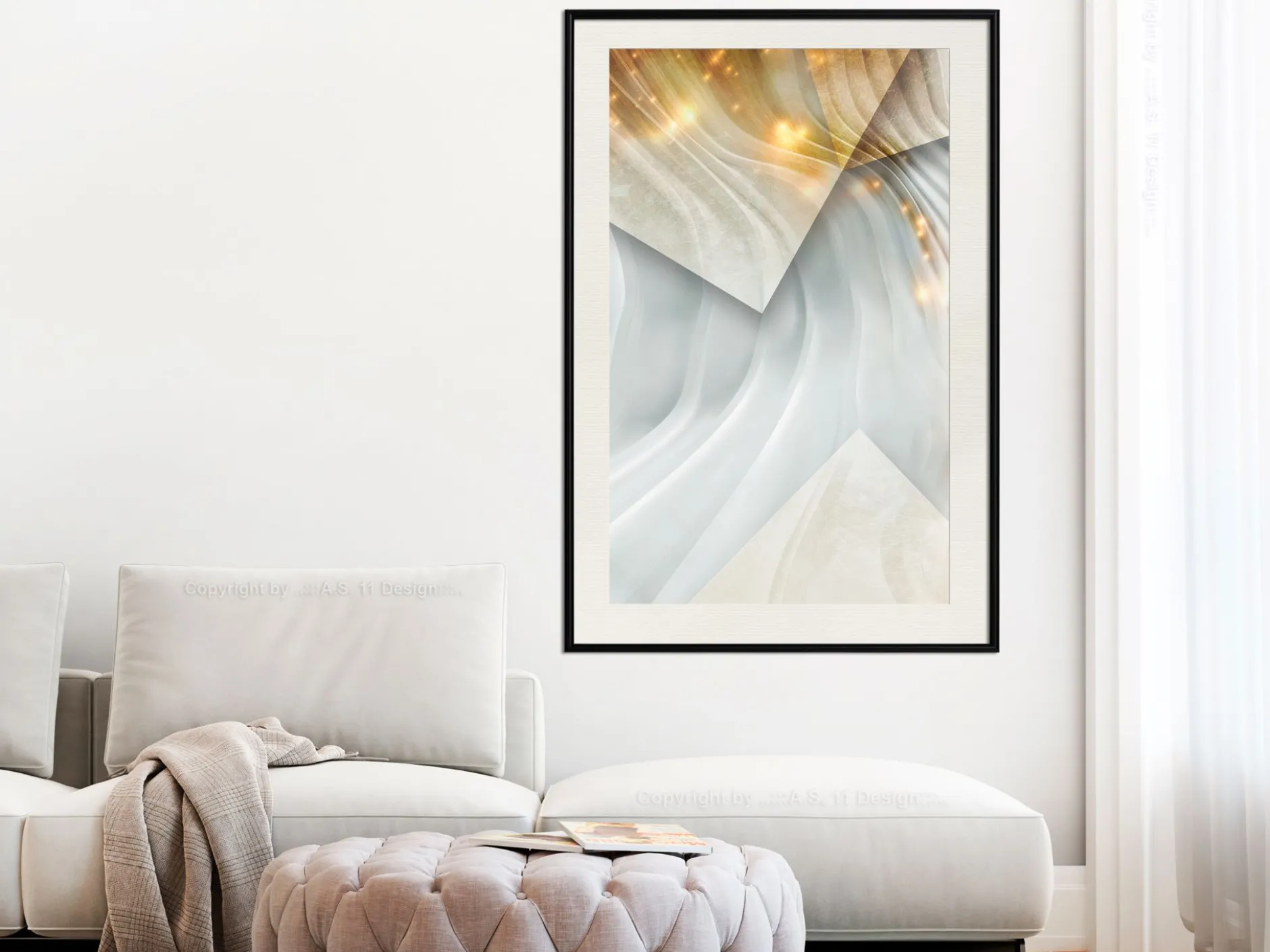Poster 'Wavy Surface'