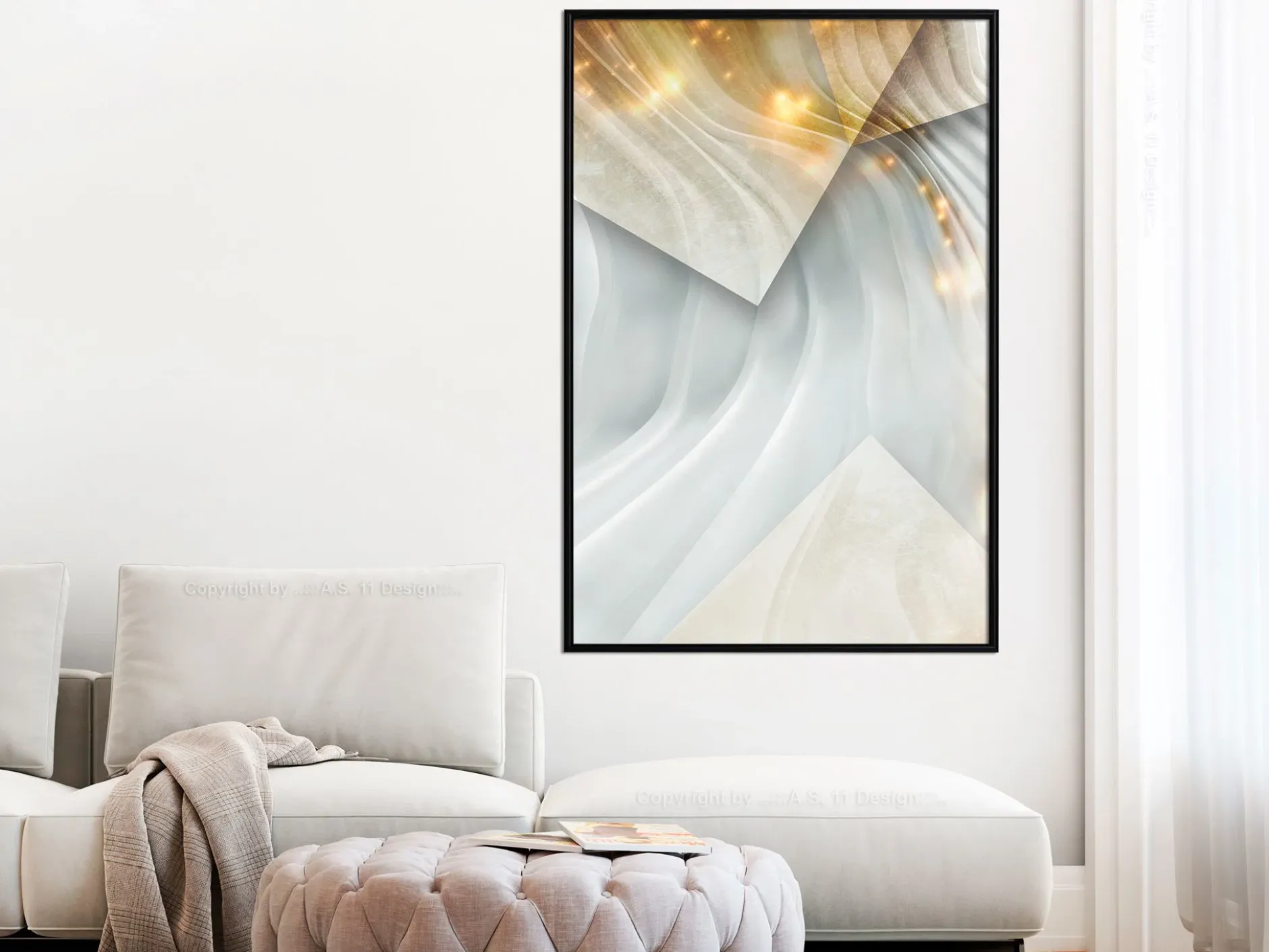 Poster 'Wavy Surface'