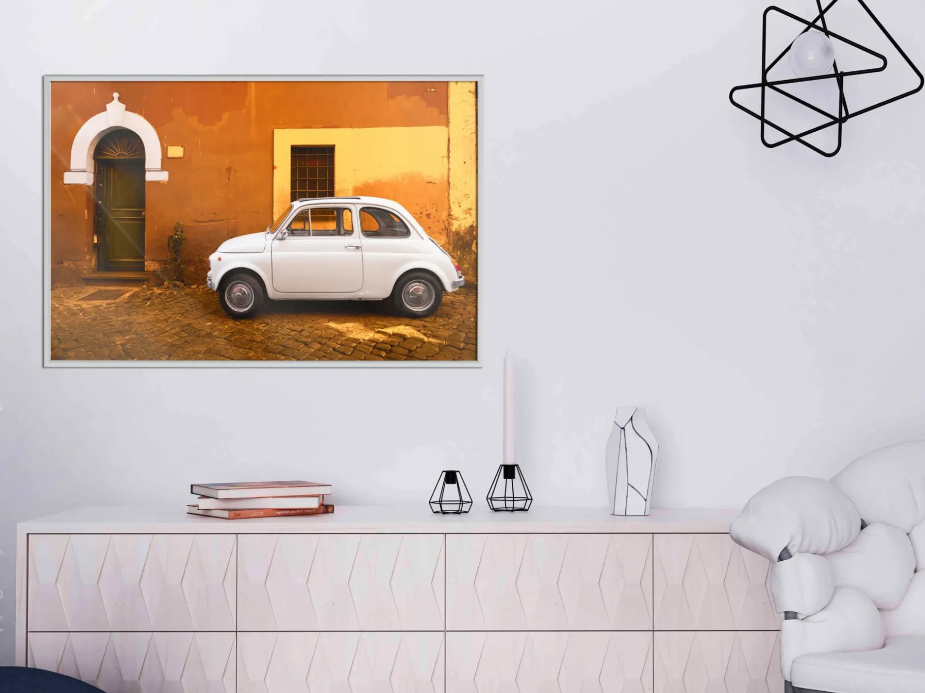 Poster 'White Car'