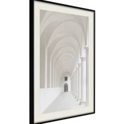 Poster 'White Colonnade'