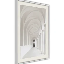Poster 'White Colonnade'