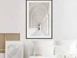 Poster 'White Colonnade'