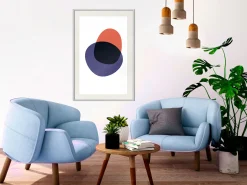 Poster 'White, Orange, Violet and Black'