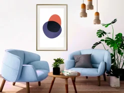 Poster 'White, Orange, Violet and Black'