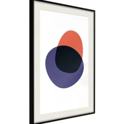Poster 'White, Orange, Violet and Black'