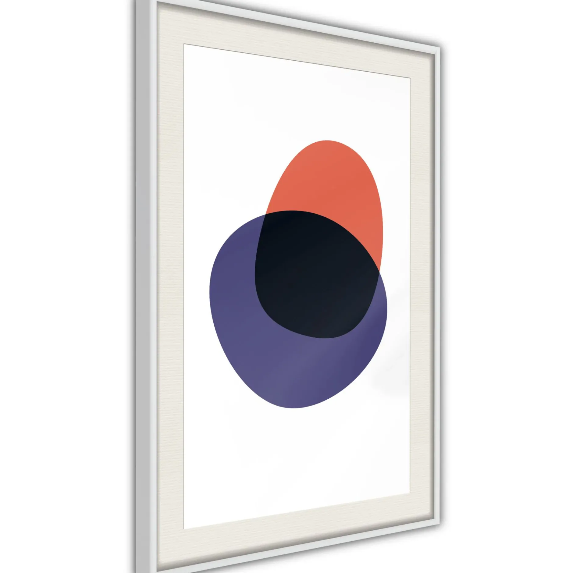 Poster 'White, Orange, Violet and Black'