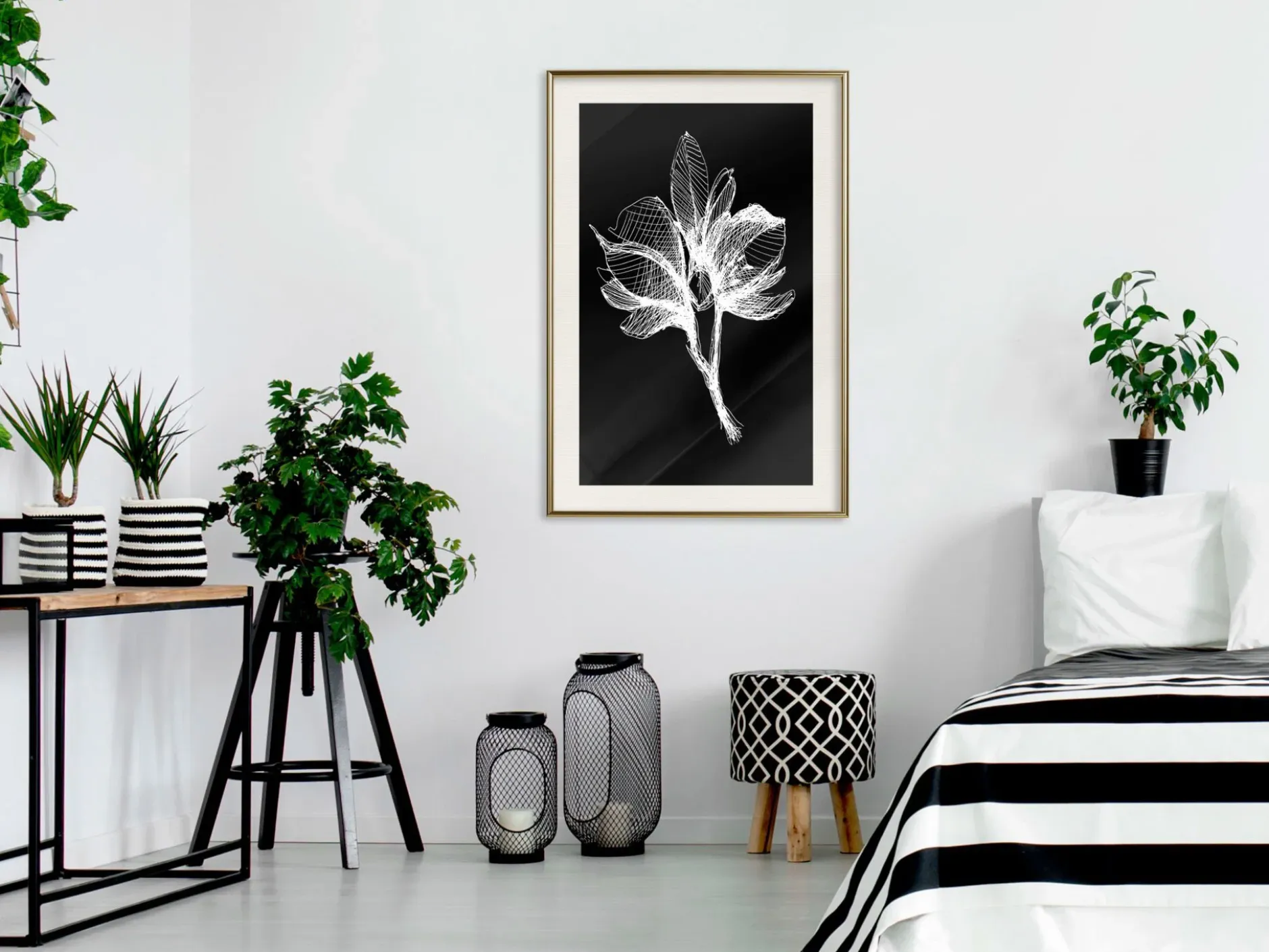 Poster 'White Plant'