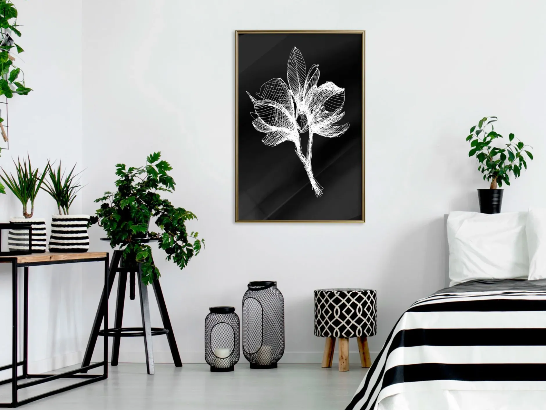 Poster 'White Plant'