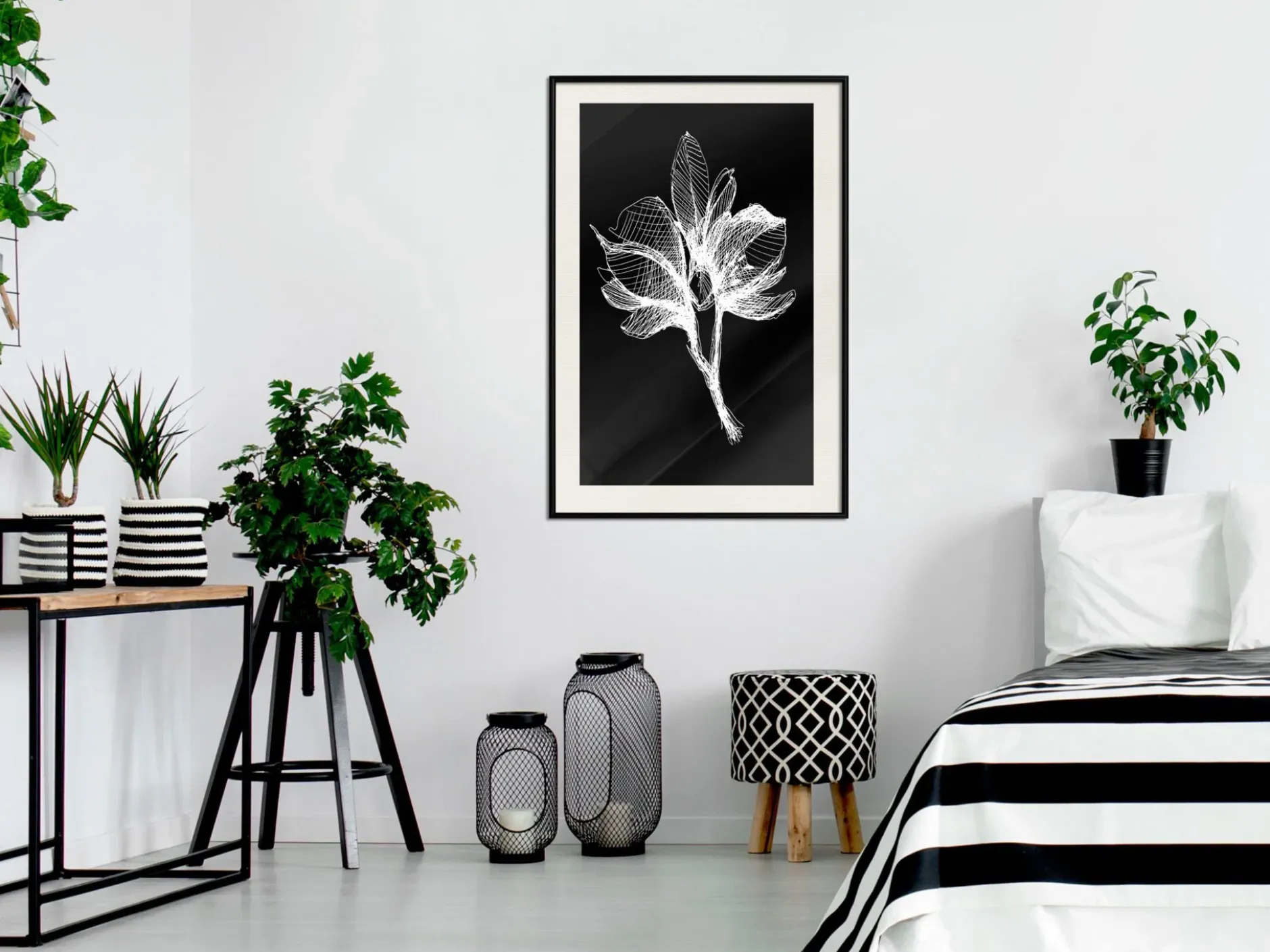Poster 'White Plant'