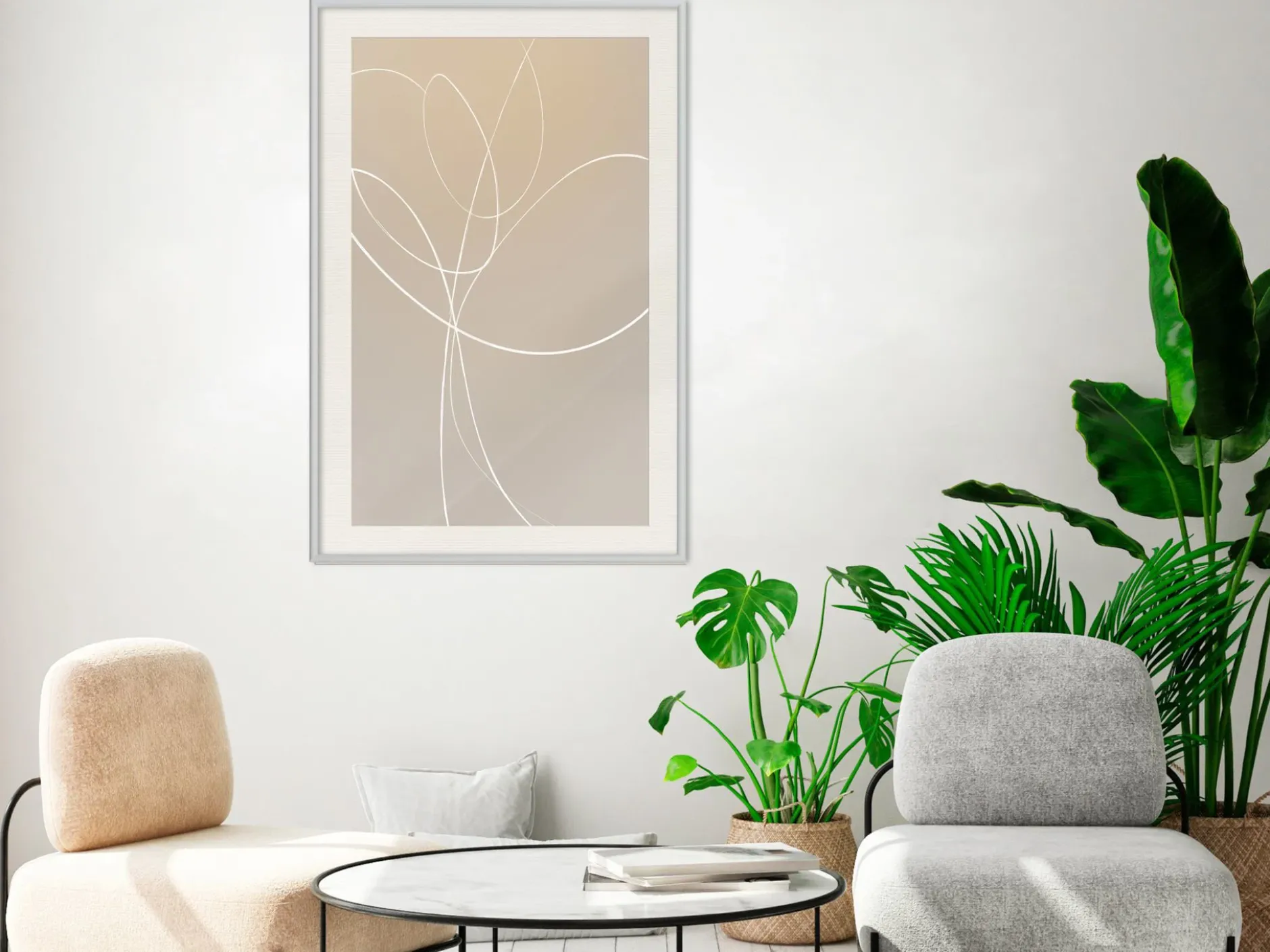 Poster 'White Tulip'