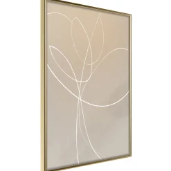 Poster 'White Tulip'
