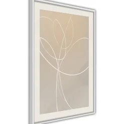 Poster 'White Tulip'