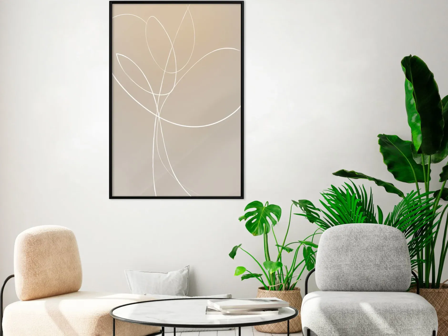 Poster 'White Tulip'