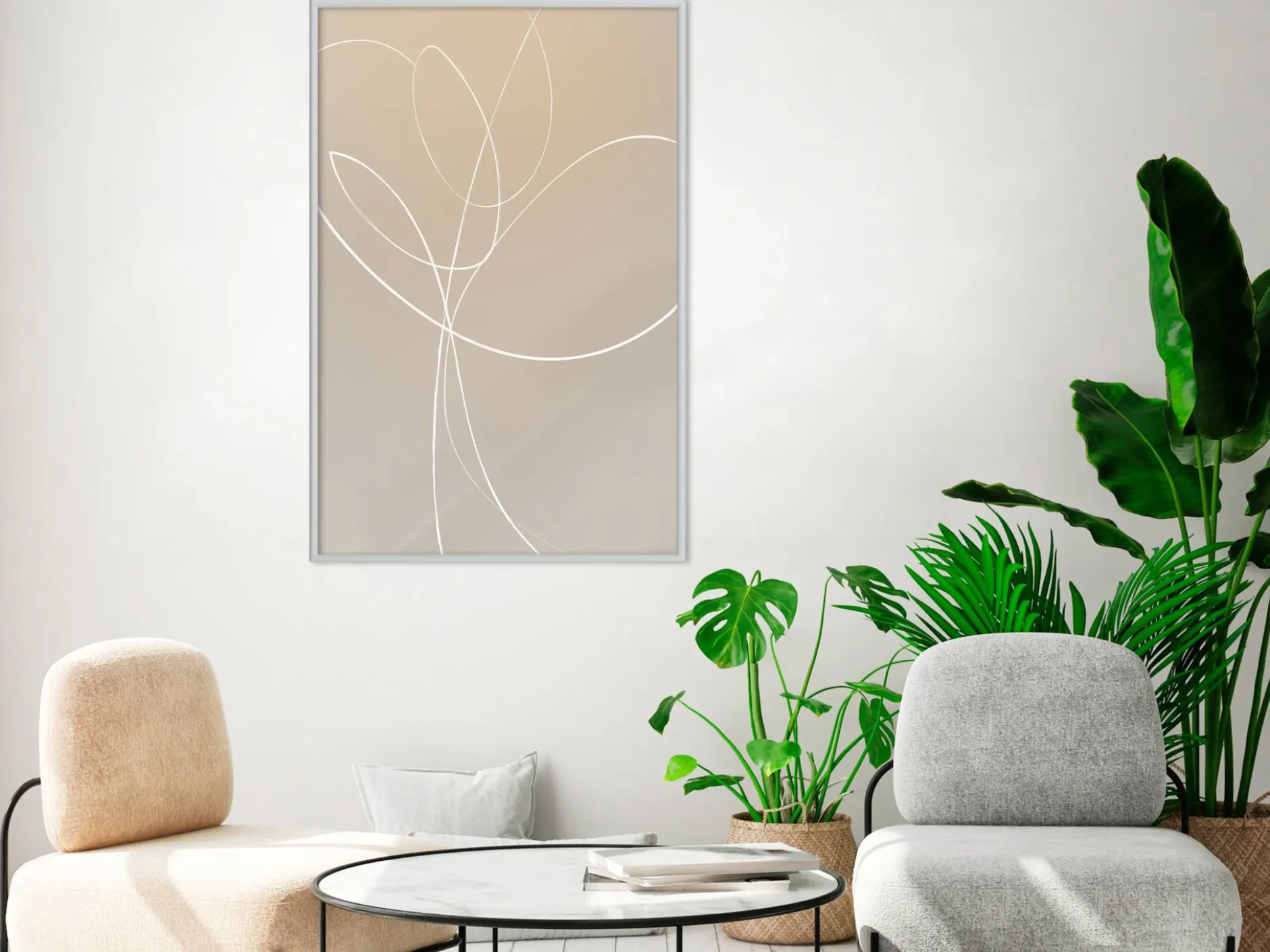 Poster 'White Tulip'