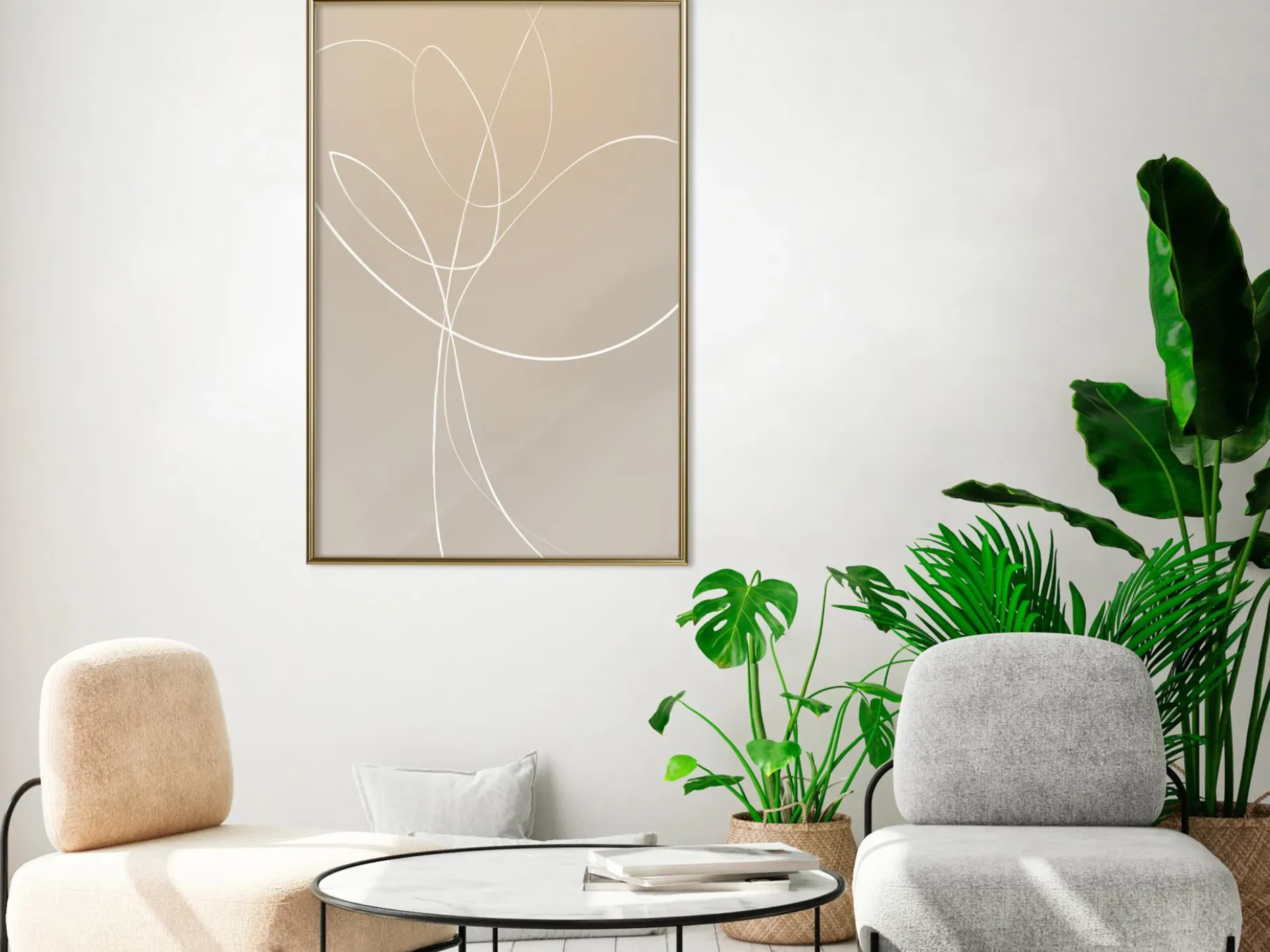 Poster 'White Tulip'