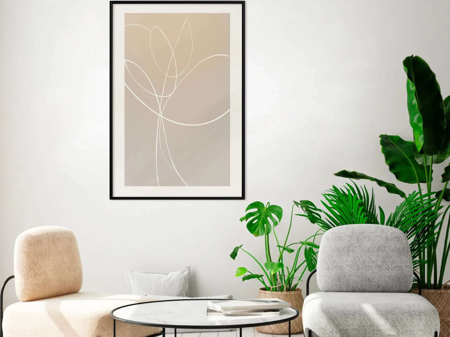 Poster 'White Tulip'