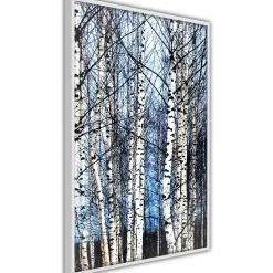 Poster 'Winter Birch Trees'