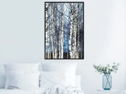 Poster 'Winter Birch Trees'