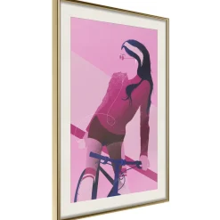 Poster 'Woman on Bicycle'