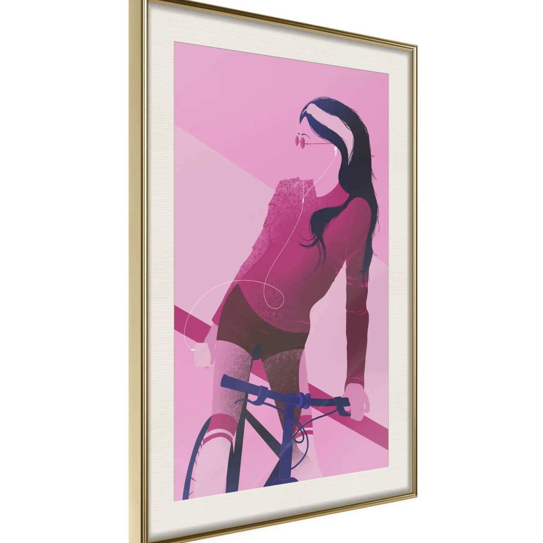 Poster 'Woman on Bicycle'