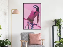 Poster 'Woman on Bicycle'