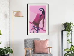 Poster 'Woman on Bicycle'