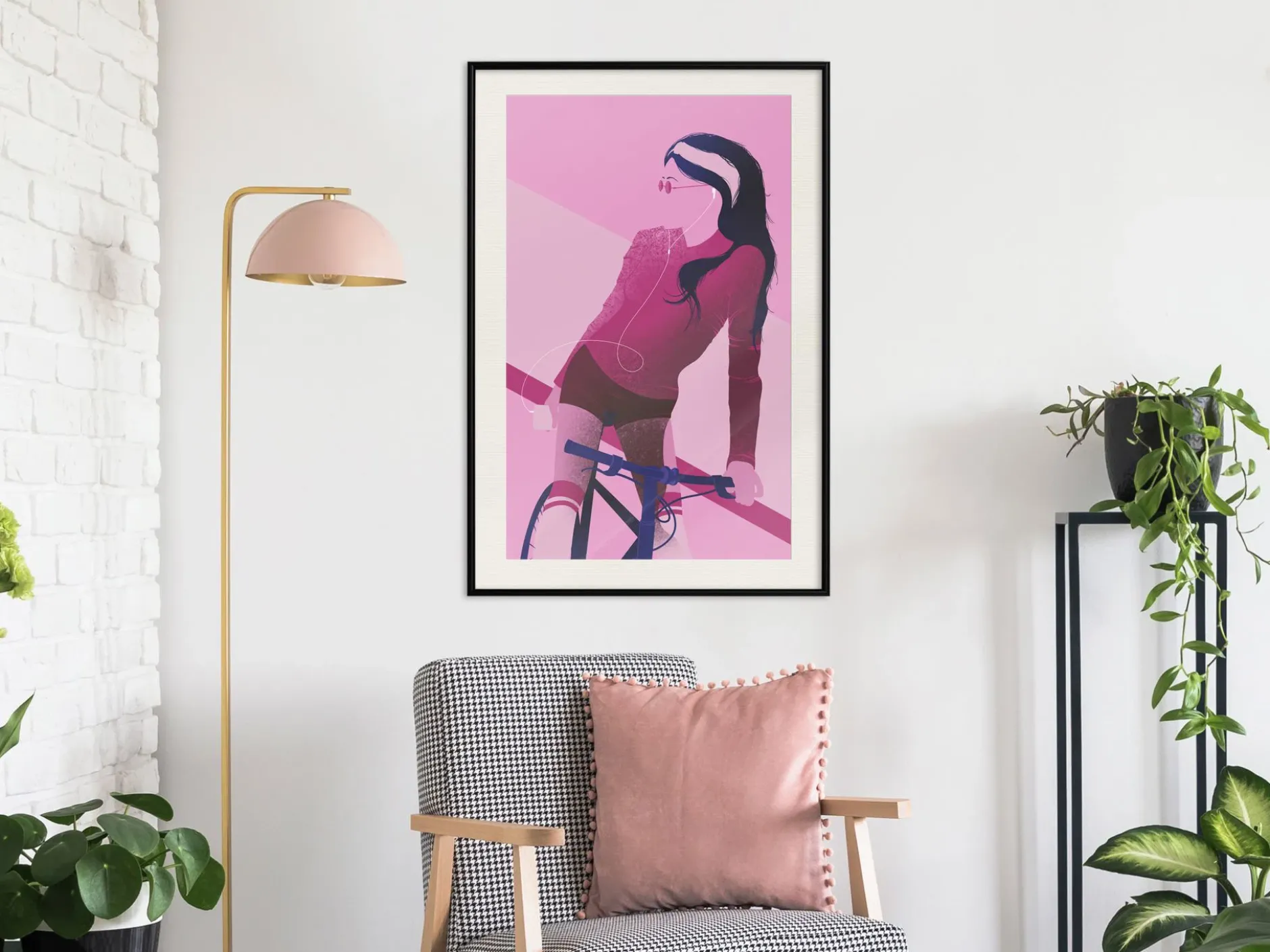 Poster 'Woman on Bicycle'