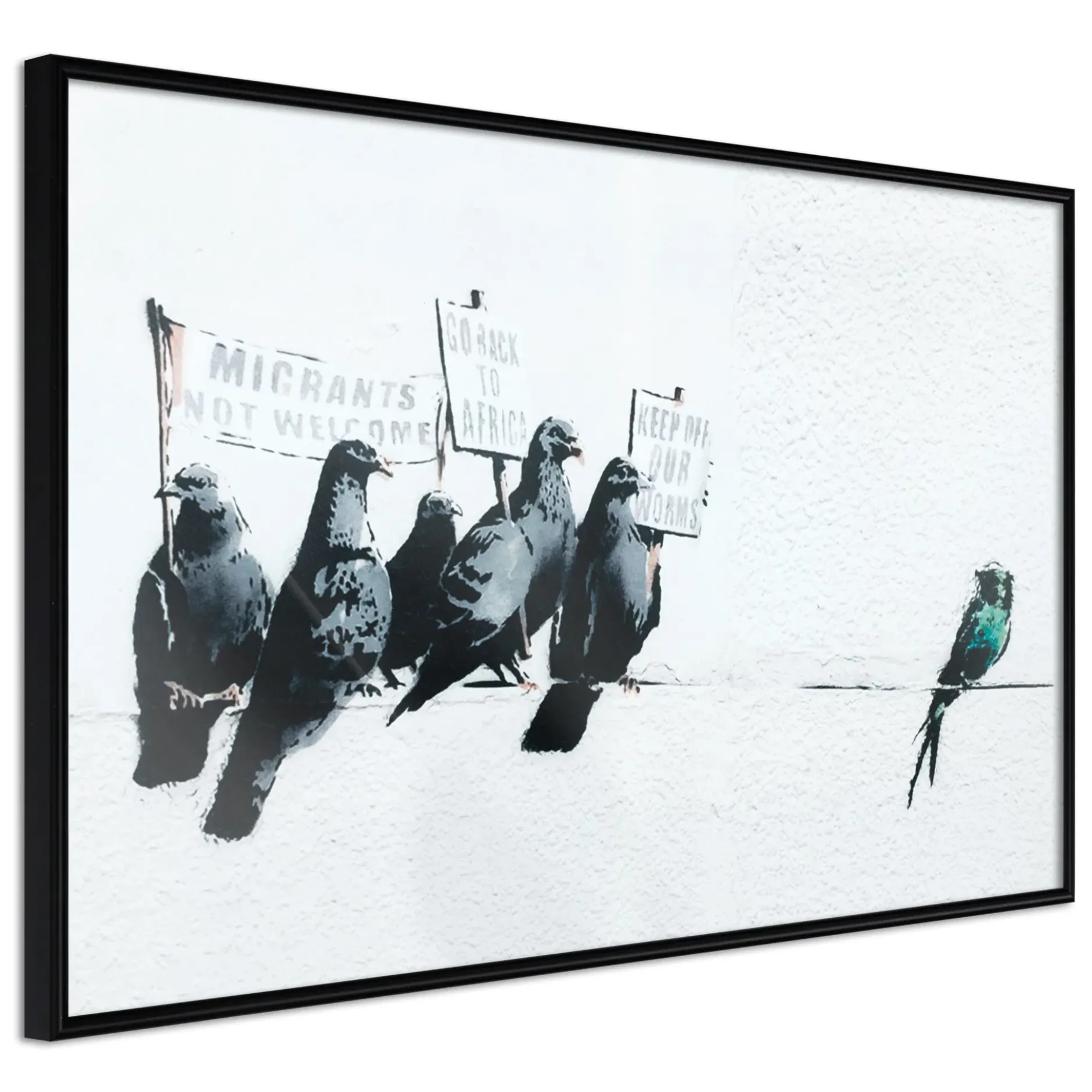 Poster 'Xenophobic Pigeons'