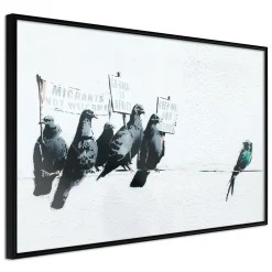 Poster 'Xenophobic Pigeons'