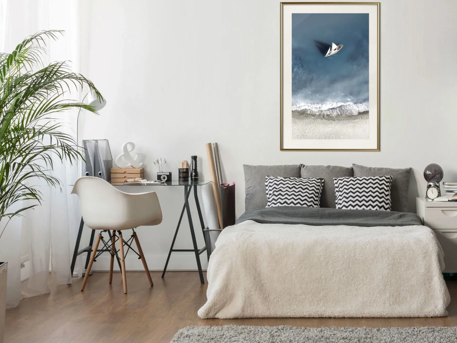 Poster 'Yacht at Sea'
