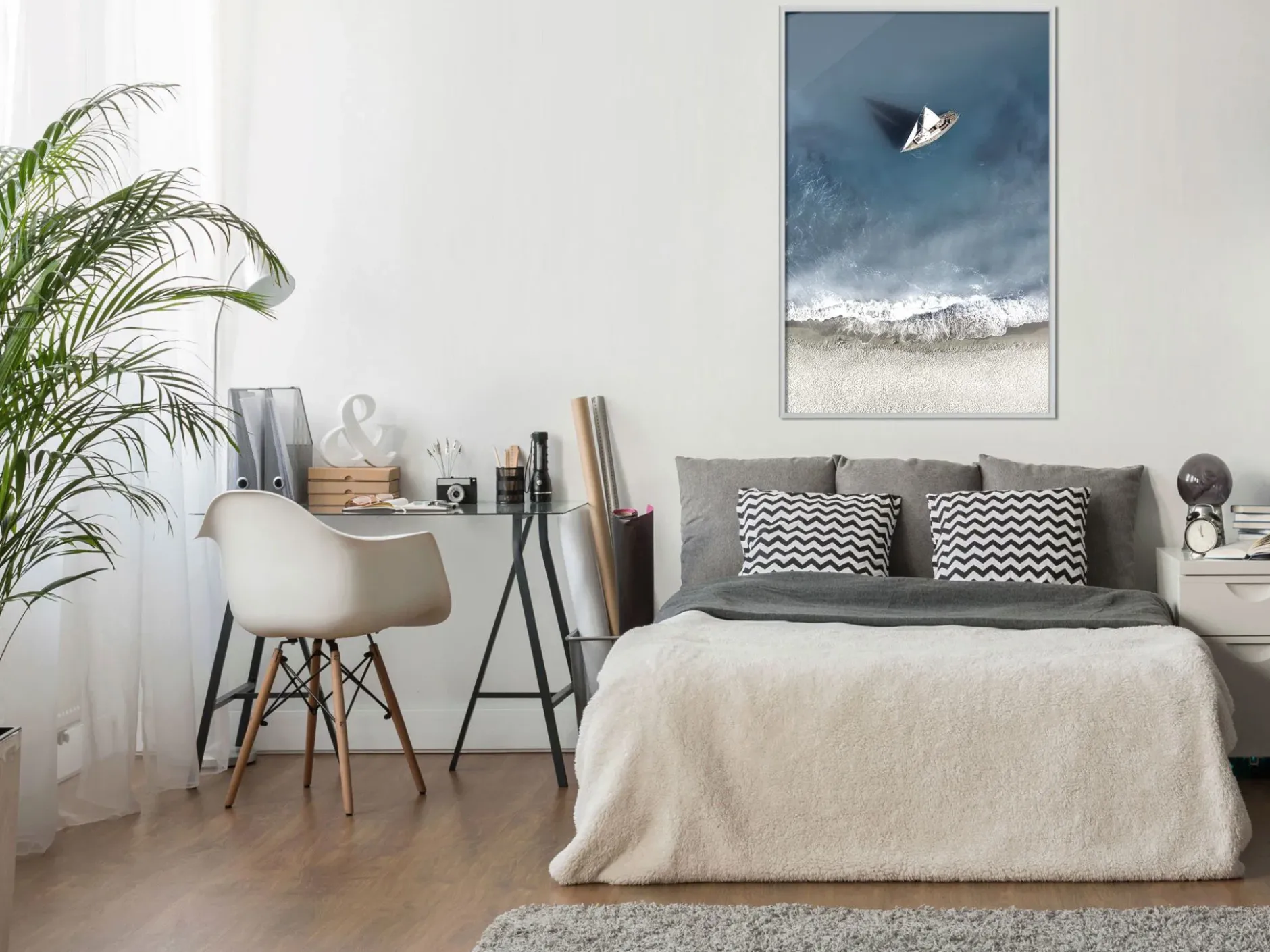 Poster 'Yacht at Sea'
