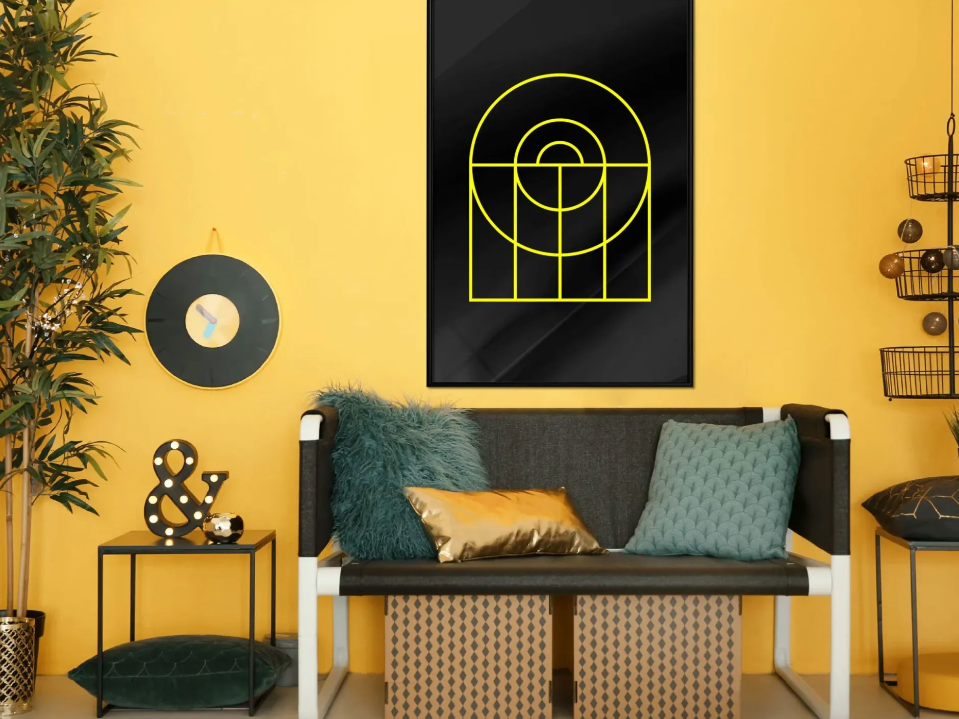 Poster 'Yellow Lines'