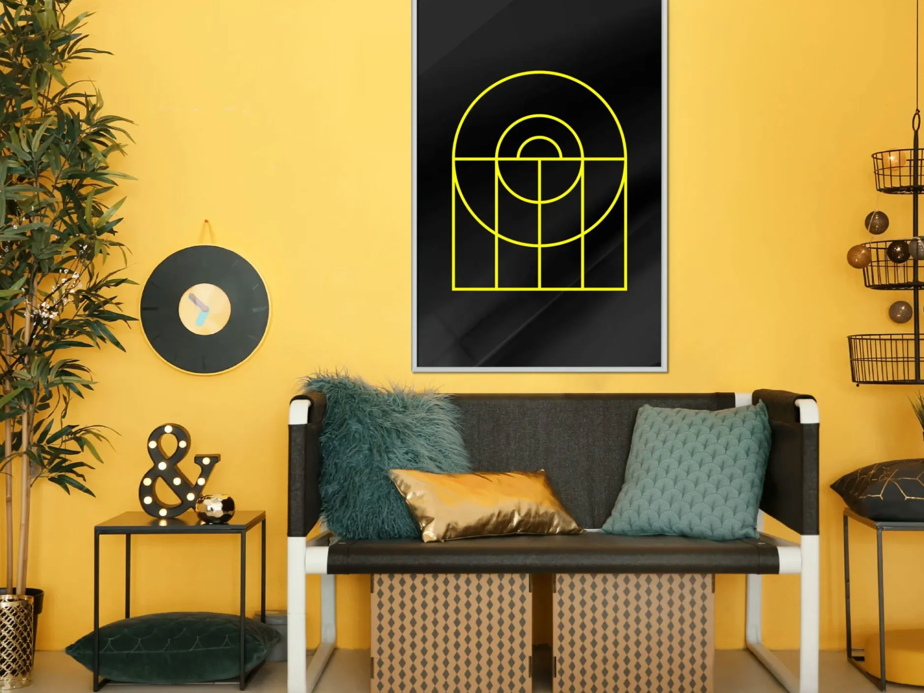 Poster 'Yellow Lines'